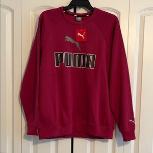 PUMA Men's Burgundy Crewneck Sweater
